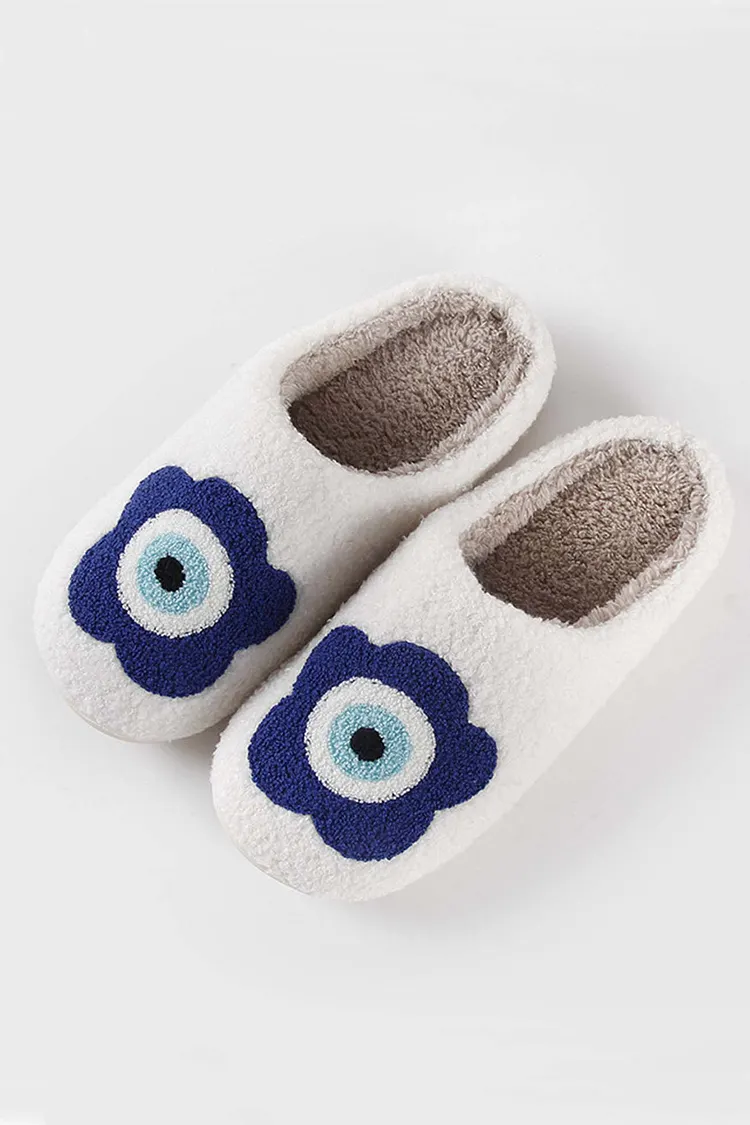 Flower Plush House Slippers