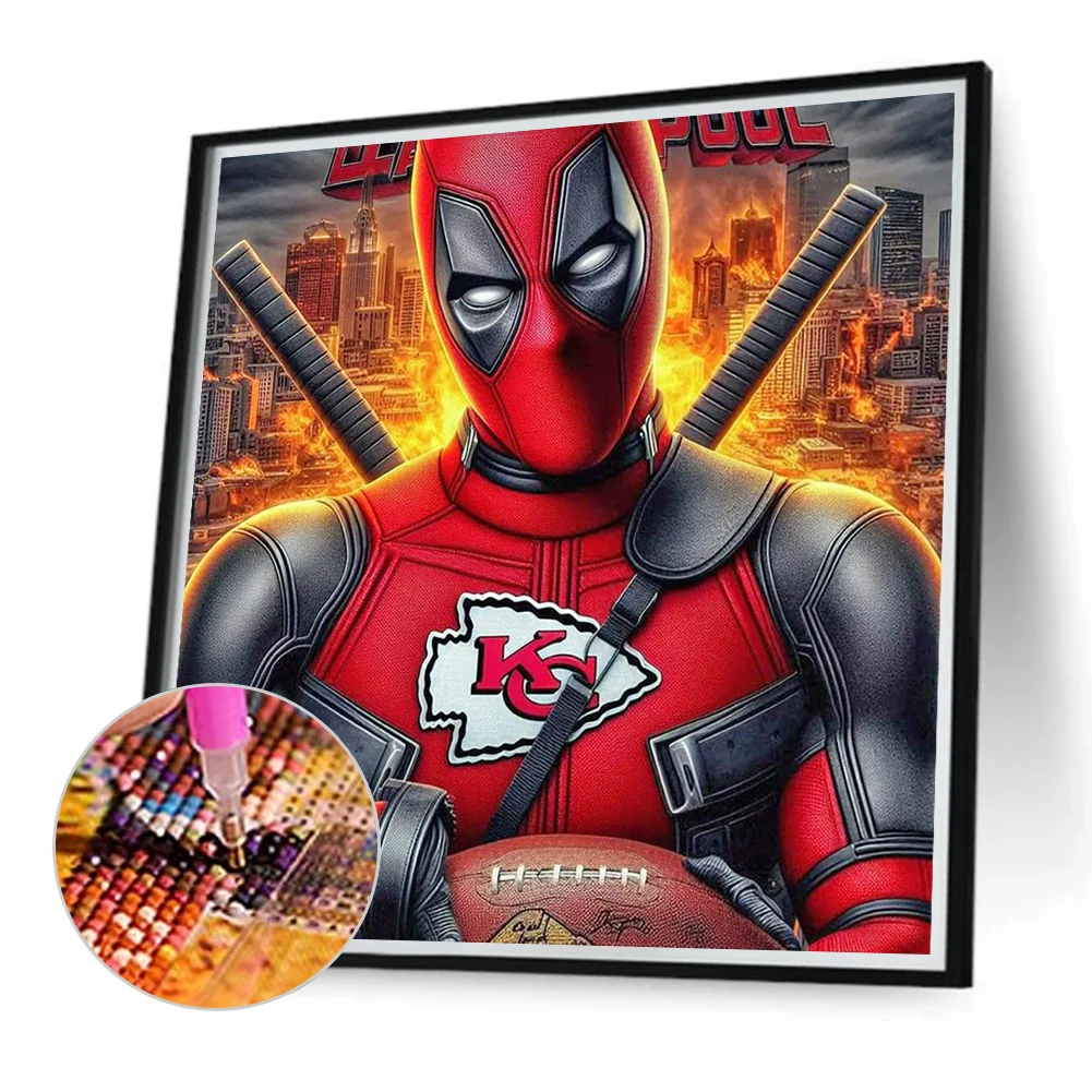 Diamond Painting - Full Round Drill - Kansas City Chiefs(Canvas|40*40cm)