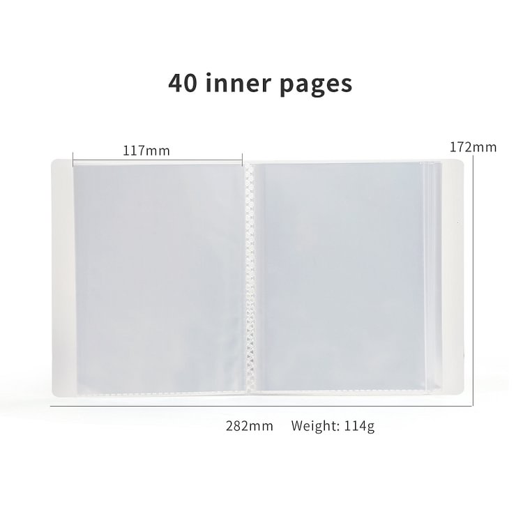 JOURNALSAY A6 Slip Pocket Folders 40 Pages Cute Journal Diary Note Material Paper