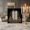 (30x30cm)DIY Twin Towers Pearl Painting Kit With Inner Frame Home Decor