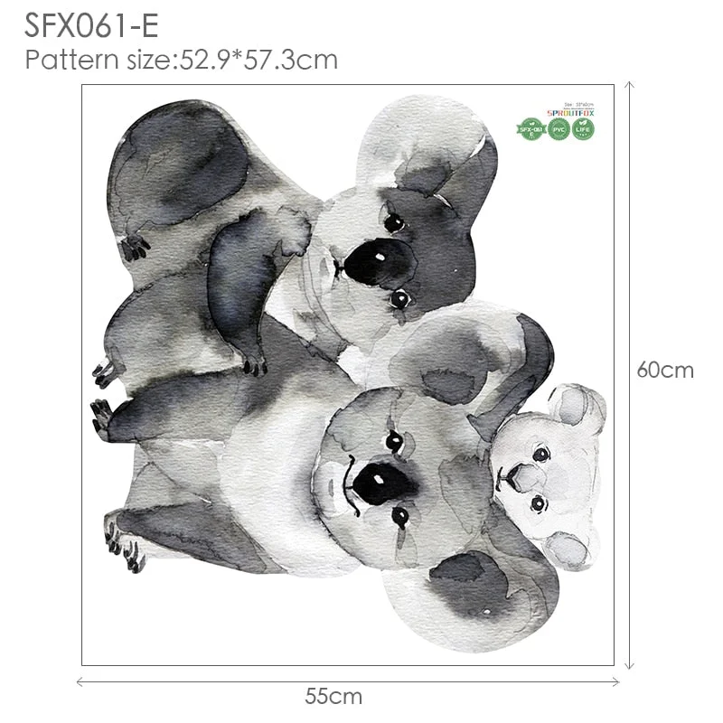 Vinyl Decorative Wall Stickers Home Decor Living Room Large Animal Decals Wall Stickers Bedroom Wall Decorations Living Room