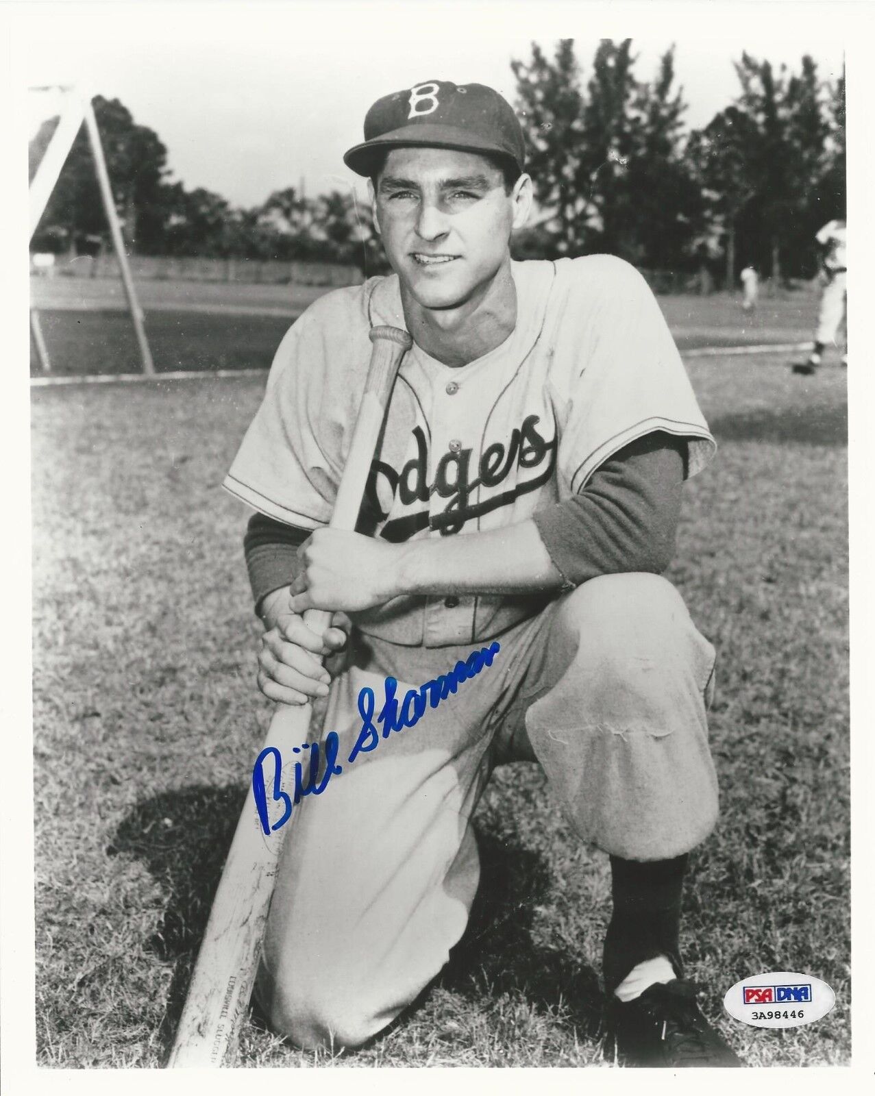 Bill Sharman Brooklyn Dodgers signed 8x10 Photo Poster painting PSA/DNA # 3A98446