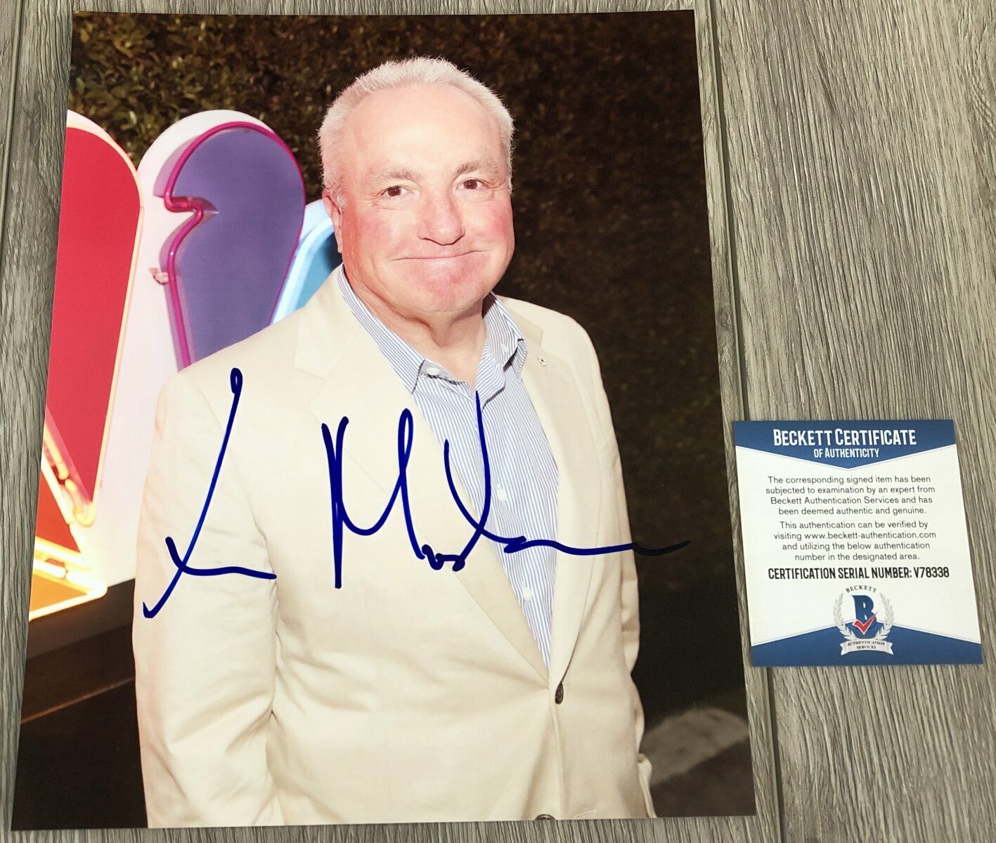 LORNE MICHAELS SIGNED SATURDAY NIGHT LIVE 8x10 Photo Poster painting w/EXACT PROOF BECKETT COA