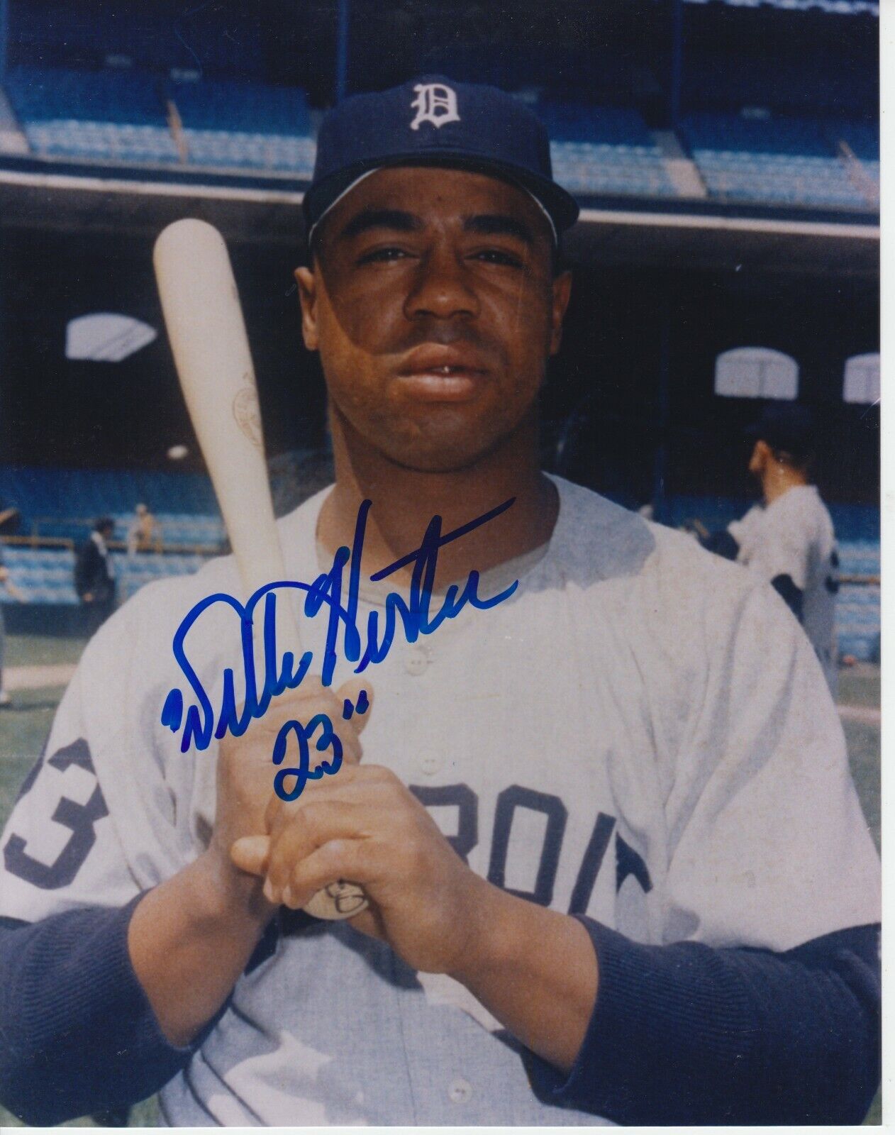 Willie Horton 8x10 Signed Photo Poster painting w/ COA Detroit Tigers #1