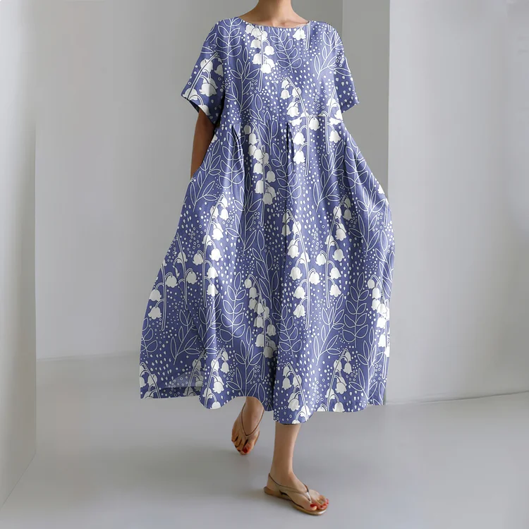 Simpfit Convallaria Majalis Kleid mit floralem Revers für Damen
