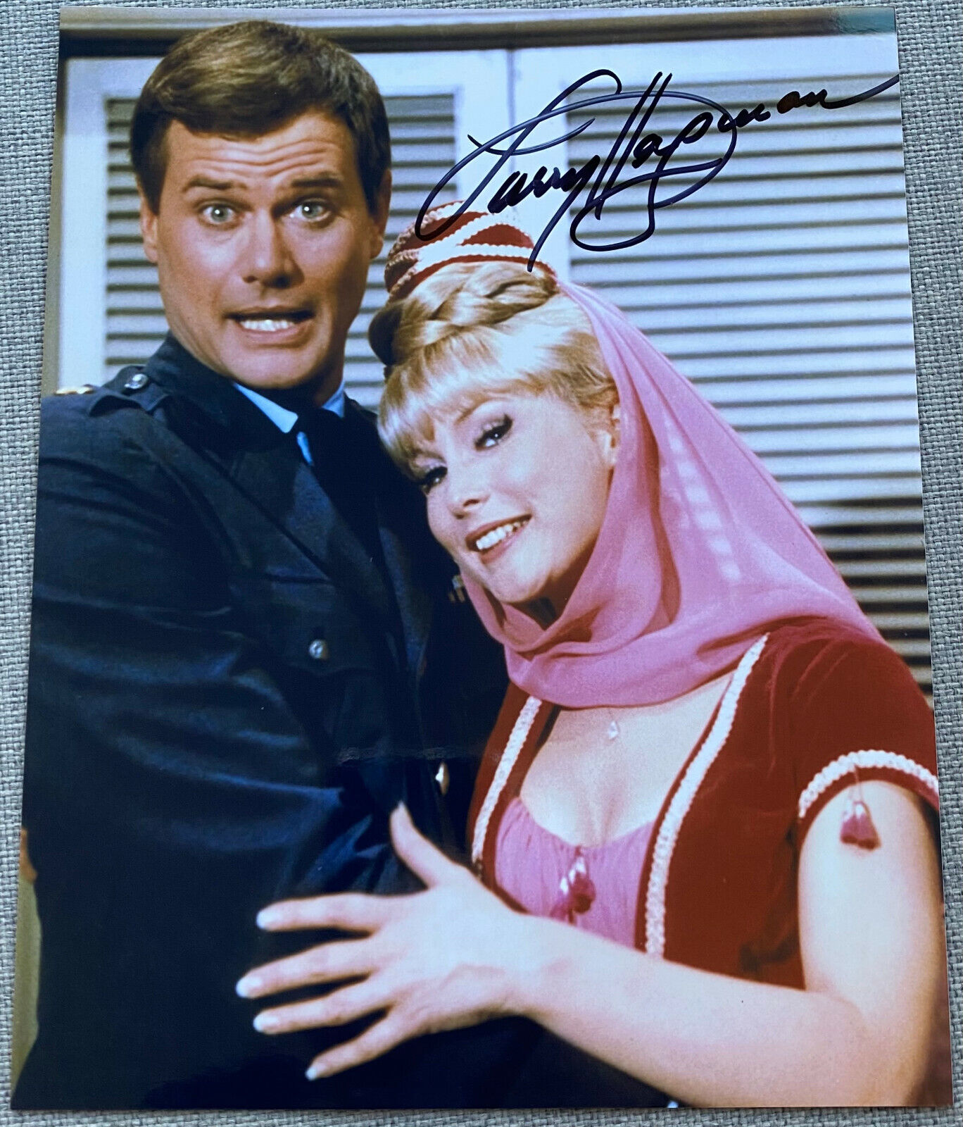 I Dream of Jeannie Larry Hagman Signed In-Person 8x10 Color Photo Poster painting - Authentic