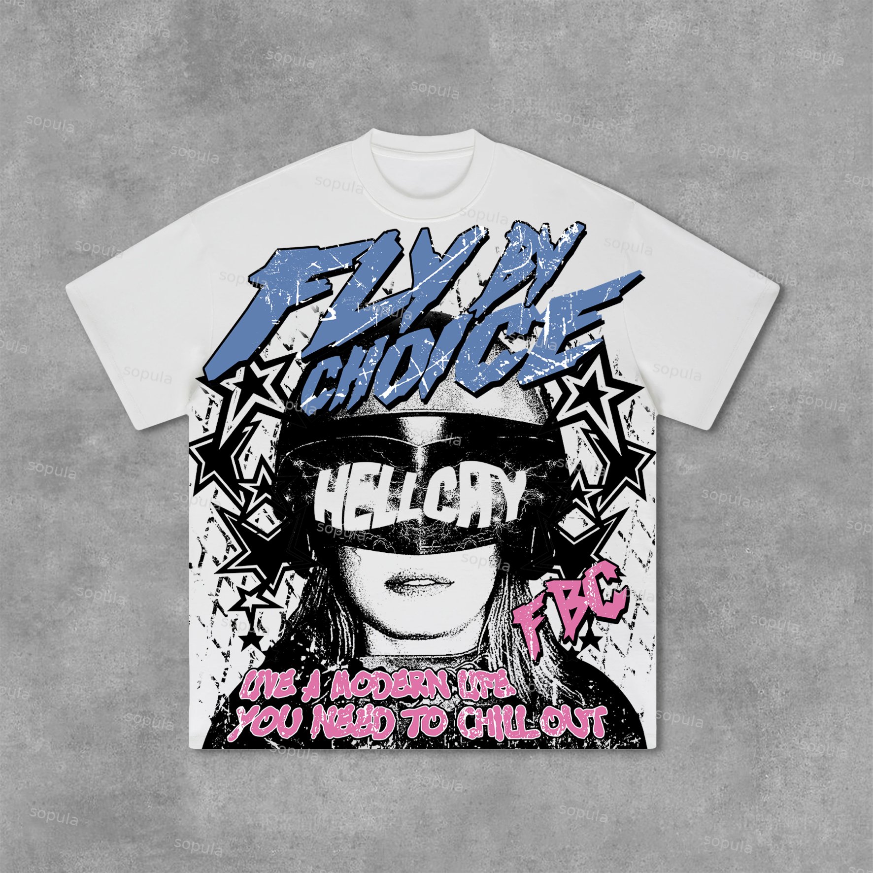 Fly By Choice Graphic Print Cotton T-Shirt - SOPULA