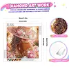 4Pcs Gorgeous Beauty Special Shaped DIY Partial Drill Diamond Painting Kit for Adults Beginners Home Decor Diamonds Paintings Gem Art 30x30cm