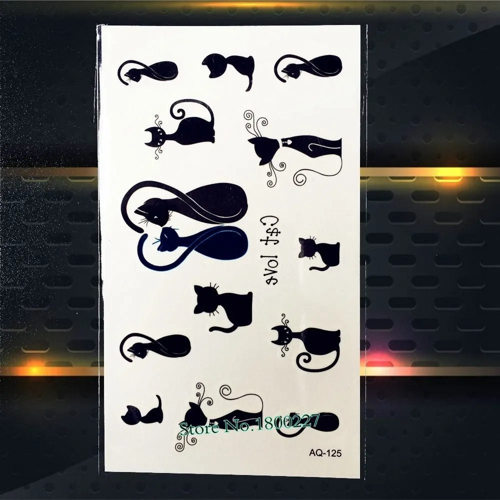 1PC Special Symbol Tattoo stickers PAQ-069 Letter Sign Water Transfer Tattoo Paste Sexy Men Removable Tattoo Women Inspire 2016