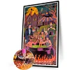 (Multistyle) Atmosph&egrave;re Halloween-Perceuse Ronde Peinture Diamant-40*60CM