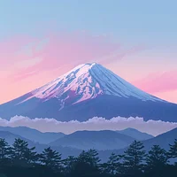 Mount Fuji Dawn - Diamond Painting
