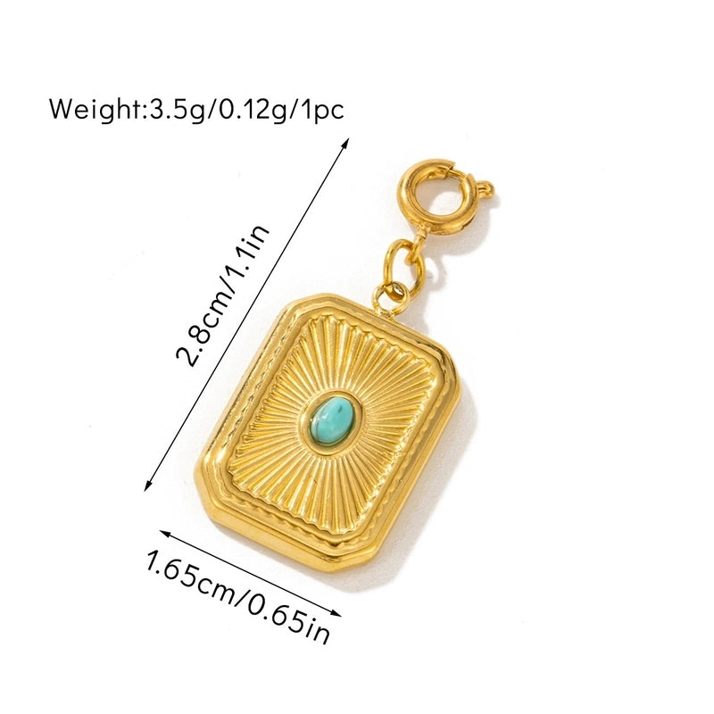 Retro Minimalist Geometric Titanium Steel Plating