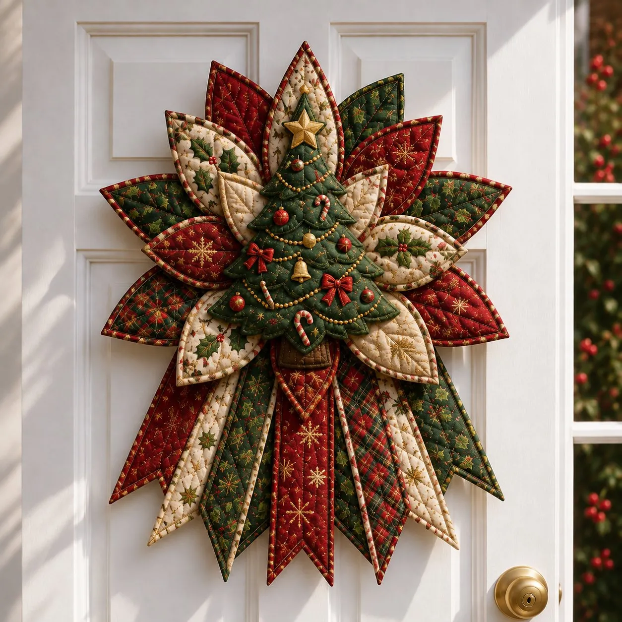 🎄Beginner-Friendly Oversized Christmas Character Quilted Door Hanger Sewing Kit