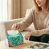 (24cm)Diamond Art Tissue Box Cover DIY PU Desktop Organizer Large(Turtle)