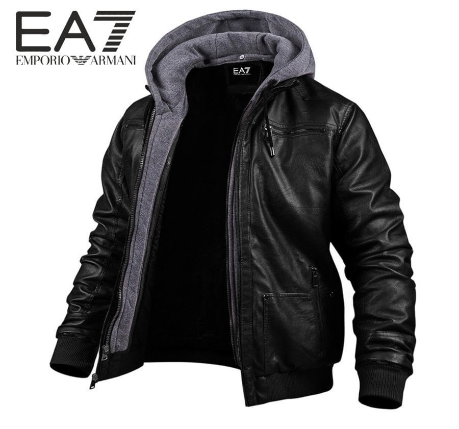 【Armani】 Męska kurtka ze skóry bydlęcej