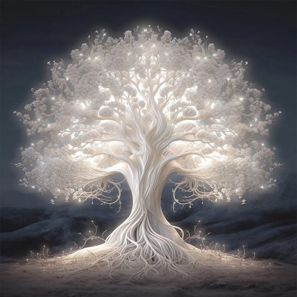 Cross Stitch 11CT Stamped Life Tree (40*40cm)-Guru-buzz