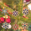 10pcs/set DIY Double-sided Rhinestone Diamond Special Shape Pearl Art Hanging Acrylic  Christmas Tree Ornament Kit