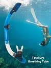 Diving Snorkel Full Dry Underwater Breathing Tube Silicone Snorkeling Gear