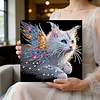 Framed Diamond Painting - Special Shaped - Cat (25x25cm)
