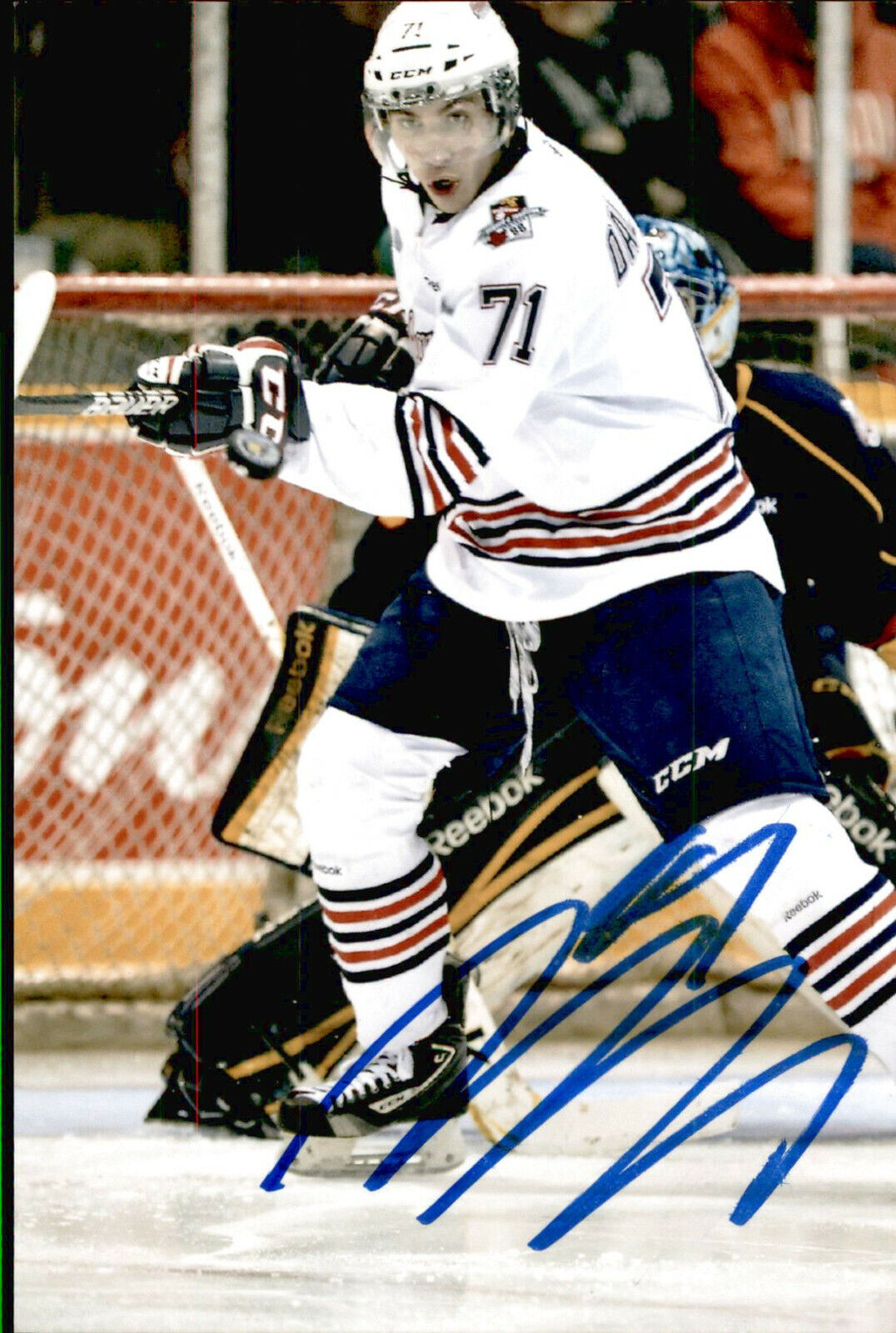 Michael Dal Colle SIGNED 4x6 Photo Poster painting OSHAWA GENERALS / NEW YORK ISLANDERS #2