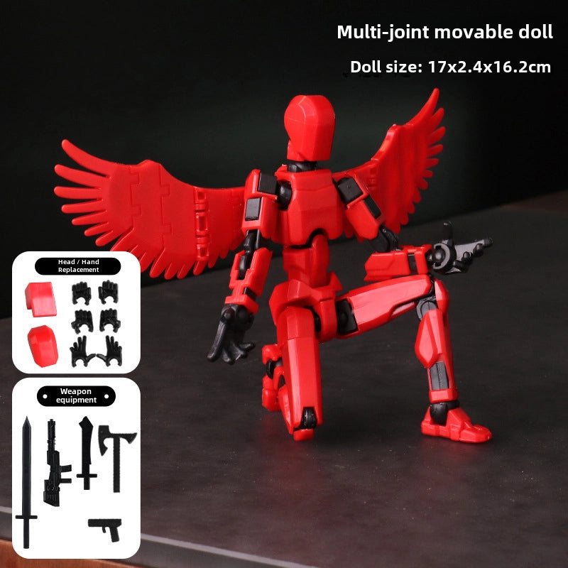Lucky Doll 13 Joint Movable 3D Printing Doll Toy 3rd Generation Dummy Doll DIY Whole Body Decompression Artifact