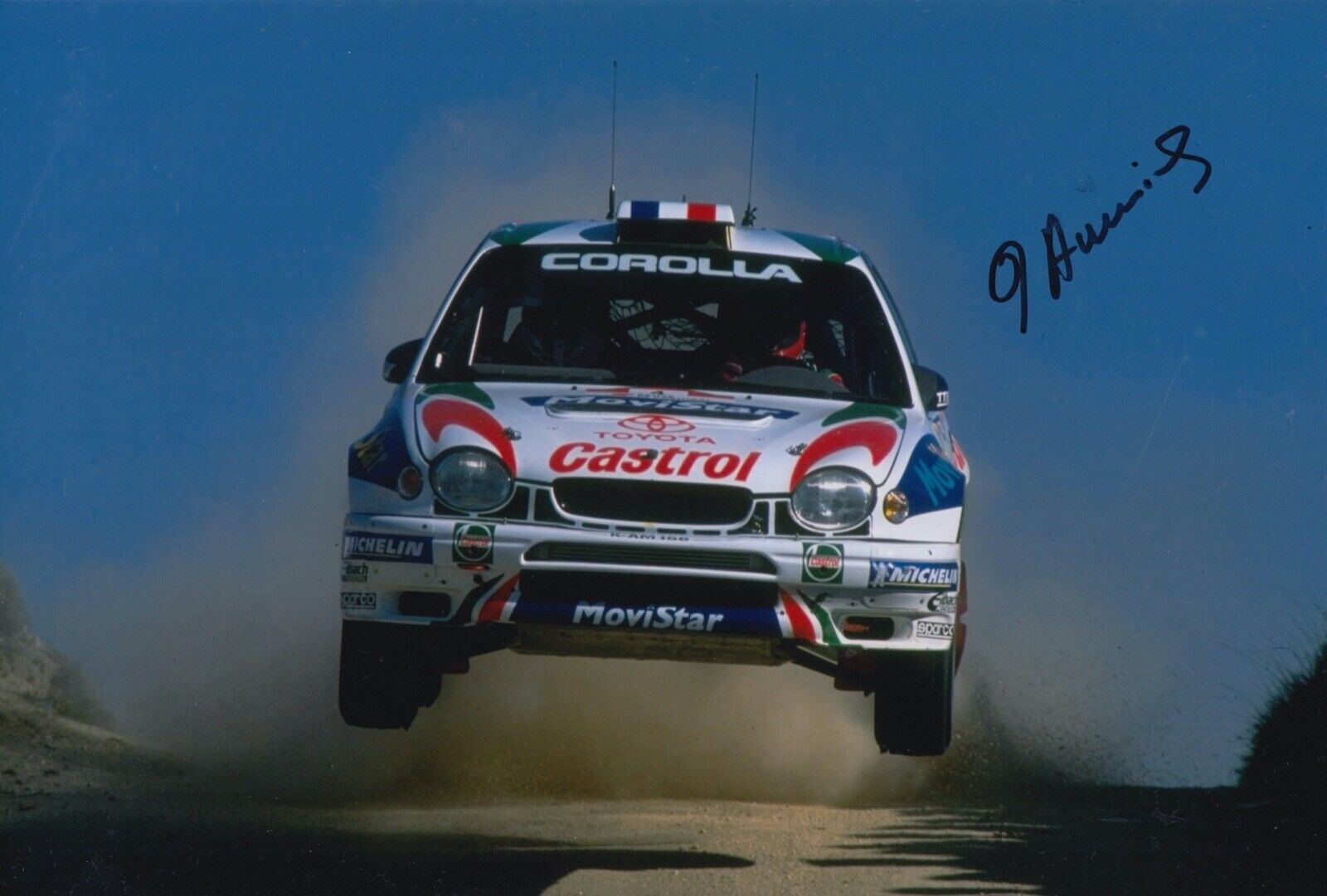 Didier Auriol Hand Signed 12x8 Photo Poster painting - Rally Autograph 10.