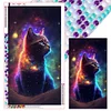 >SALE<5D DIY Full Round Drill Diamond Painting Star Cat Home Decoration (LP525)