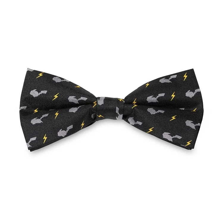 Pikachu Classics Charge Black Silk Bow Tie (One Size-Adult)