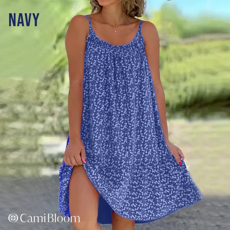  Floral Unique Printed Camisole Dress