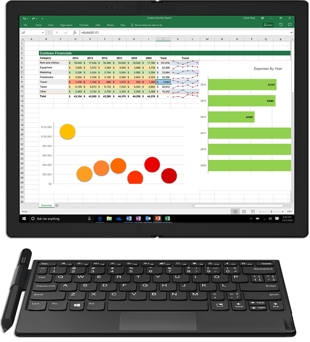 Πληκτρολόγιο και οθόνη Lenovo Fold Mini