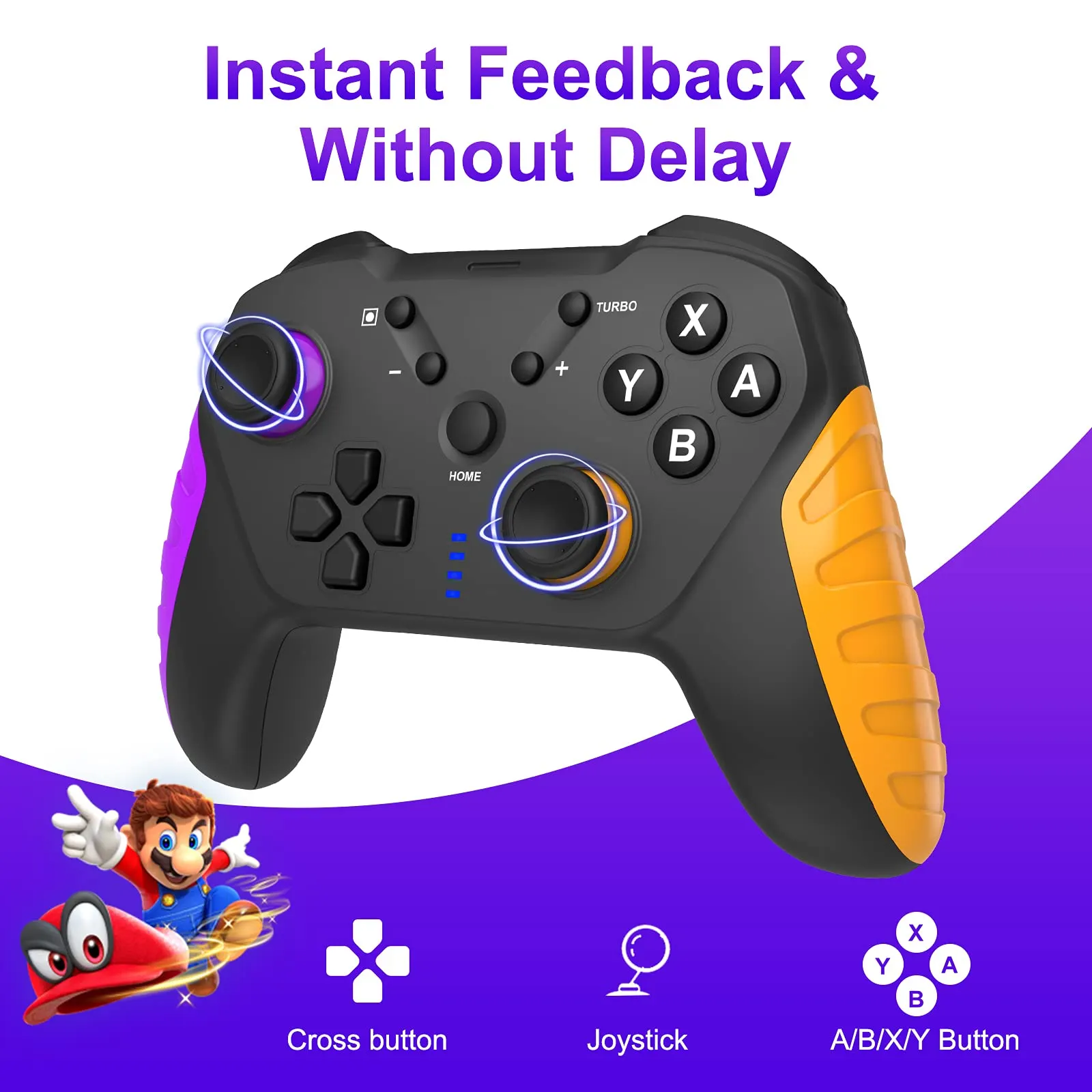 Switch Button Controller Bluetooth Wireless Bluetooth Controller for Switch