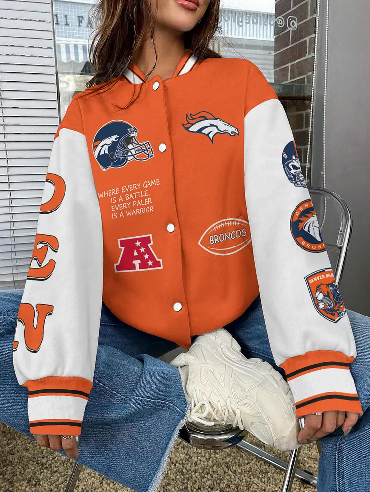 Denver Broncos  National Football League 2024 Make Your Mark Unisex Varsity Jacket