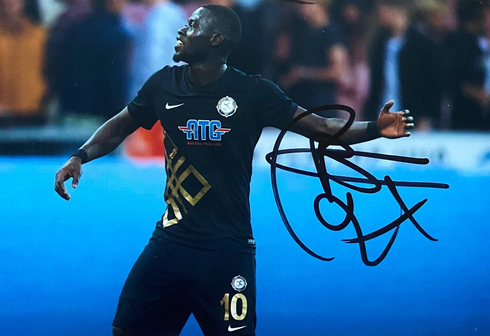 Badou Ndiaye Genuine Hand Signed 6X4 Photo Poster painting - Osmanl?spor 2