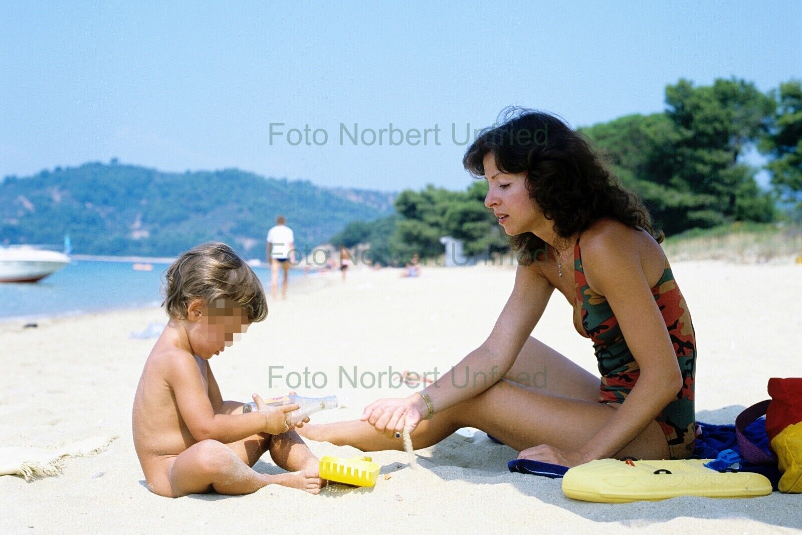 Vicky Leandros im Badeanzug - Foto 20 x 30 cm ohne Autogramm (Nr 2-293