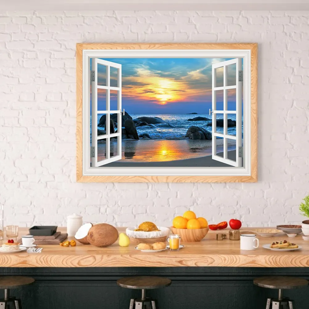 Diamond Painting - Full Round Drill - Sea Landscape(40*30cm)