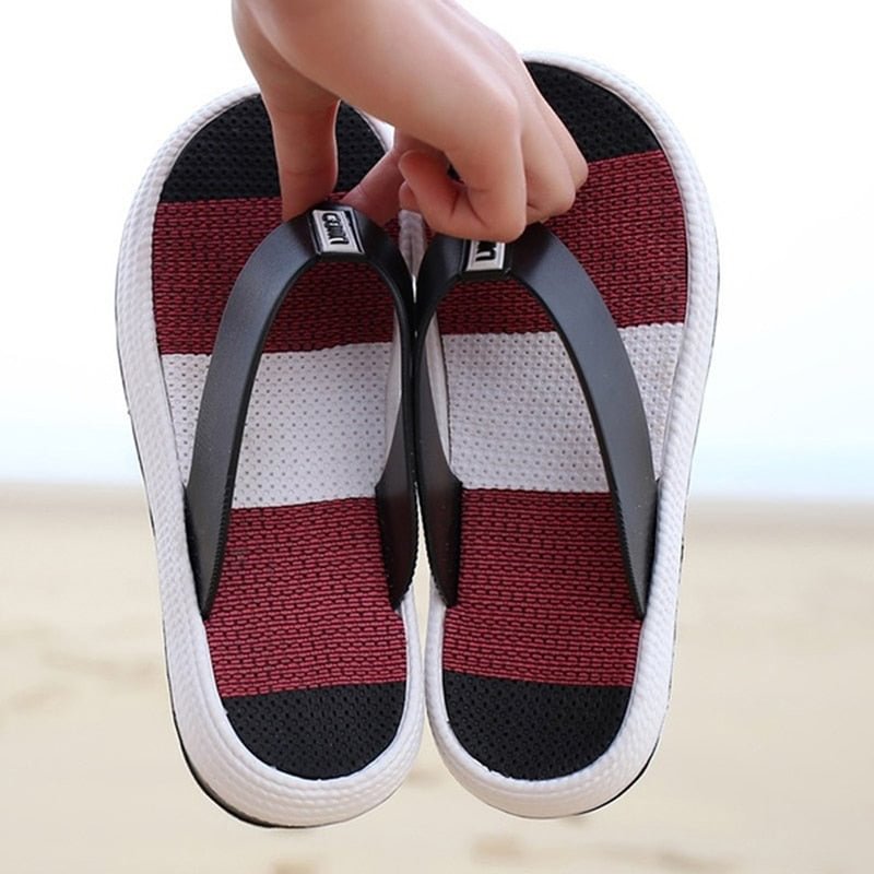 Summer Slippers 2020 Female Sandal Casual Women Soft Bottom Beach Shoes Rainbow Flip Flops