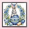 (Multi-Style) Blue And White Porcelain-11CT Stamped Cross Stitch 40*40cm/15.75*15.75in
