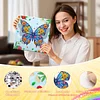 (25x25cm)DIY Pre-Framed 3D Flapping Butterfly Diamond Painting Art Craft Kit Living Room Decor