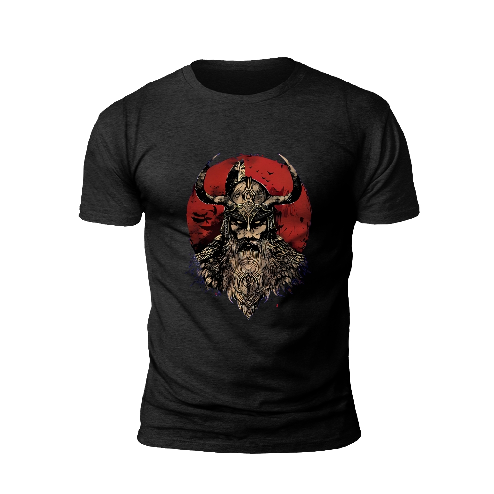 Viking's Fury: Battle-Worn T-Shirt
