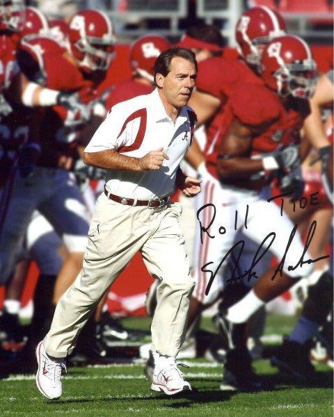 REPRINT - NICK SABAN Alabama Crimson Tide Signed Autographed 8 x 10 Photo Poster painting RP