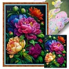 Peony - 11CT Stamped Cross Stitch 40*60cm/15.75*23.62in
