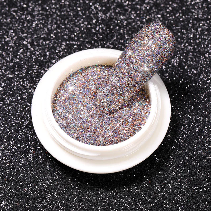1Box Reflective Glitter Powder For Nails Iridescent Flakes Sequins Pigment Dust Manicures Decoration Chrome Pigment Polish Gel-Nail Inspo