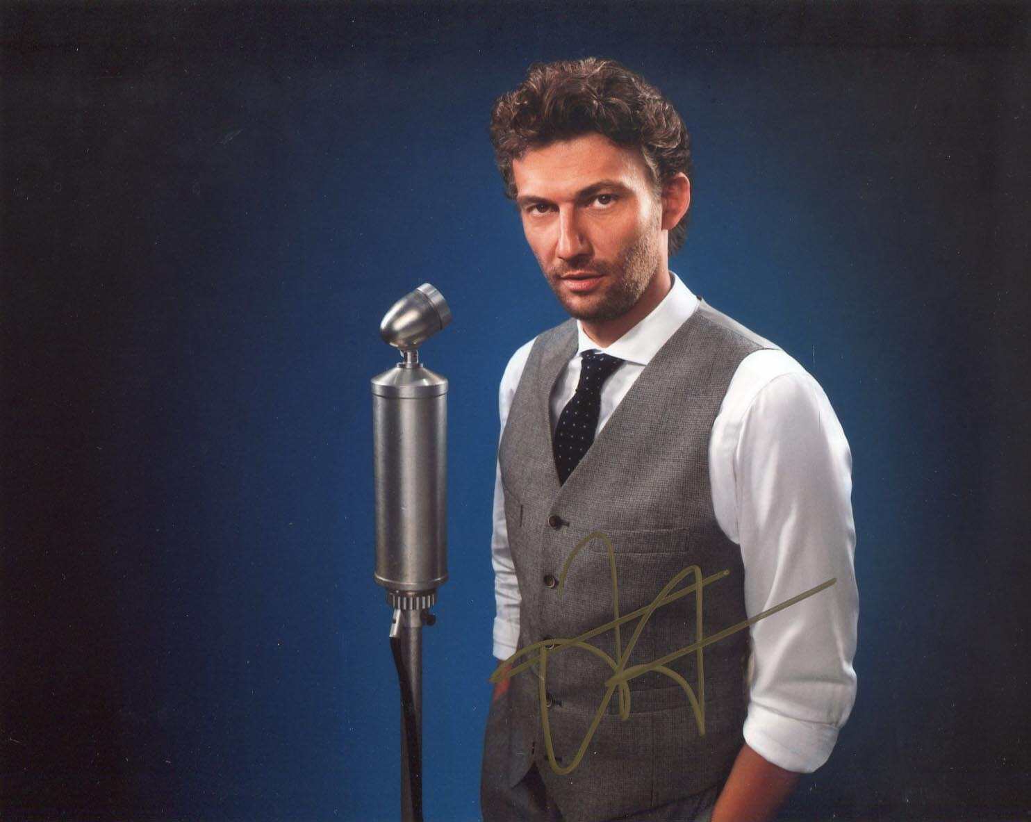 Jonas Kaufmann TENOR autograph, In-Person signed Photo Poster painting