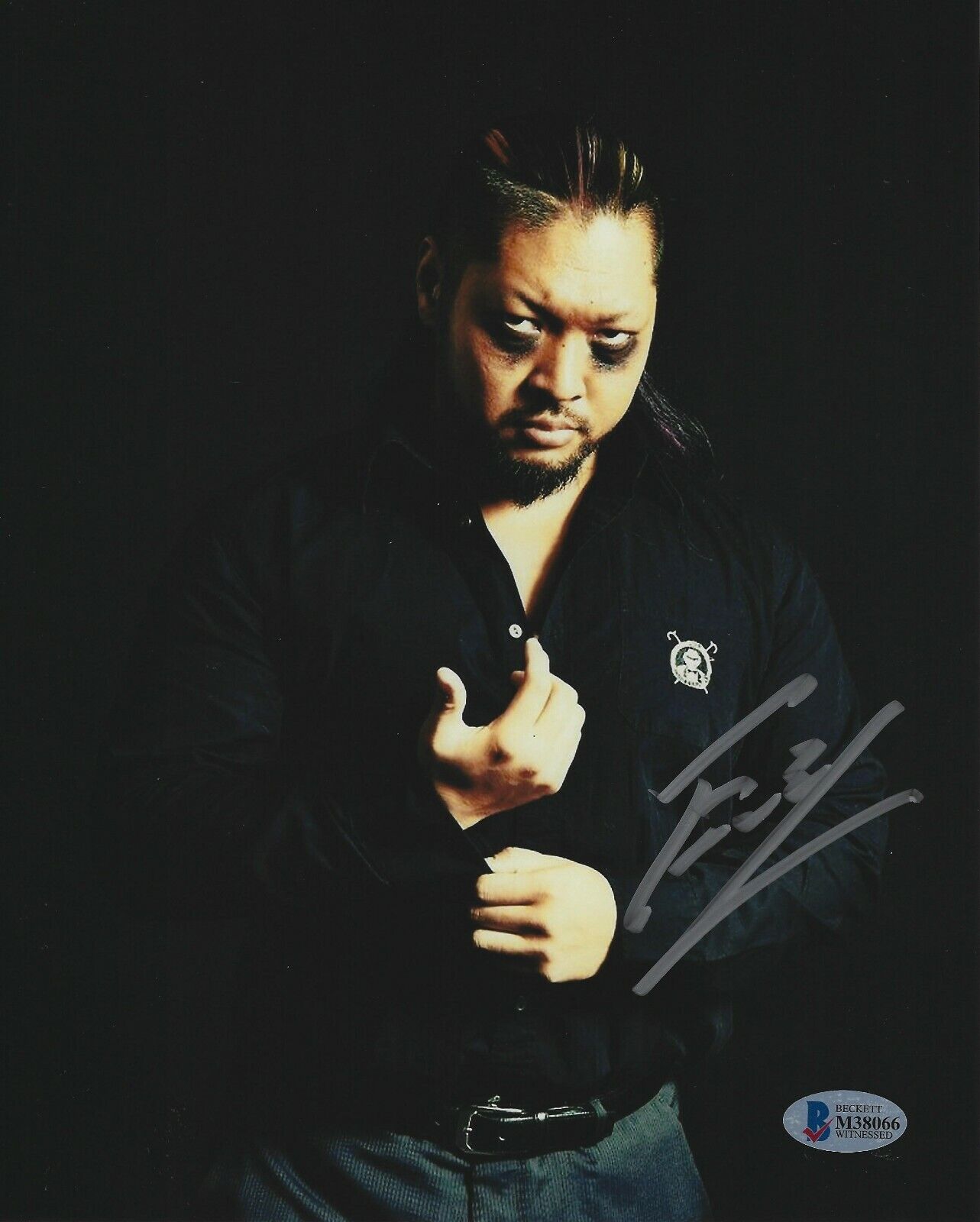 Evil Signed 8x10 Photo Poster painting BAS Beckett COA New Japan Pro Wrestling Picture Autograph