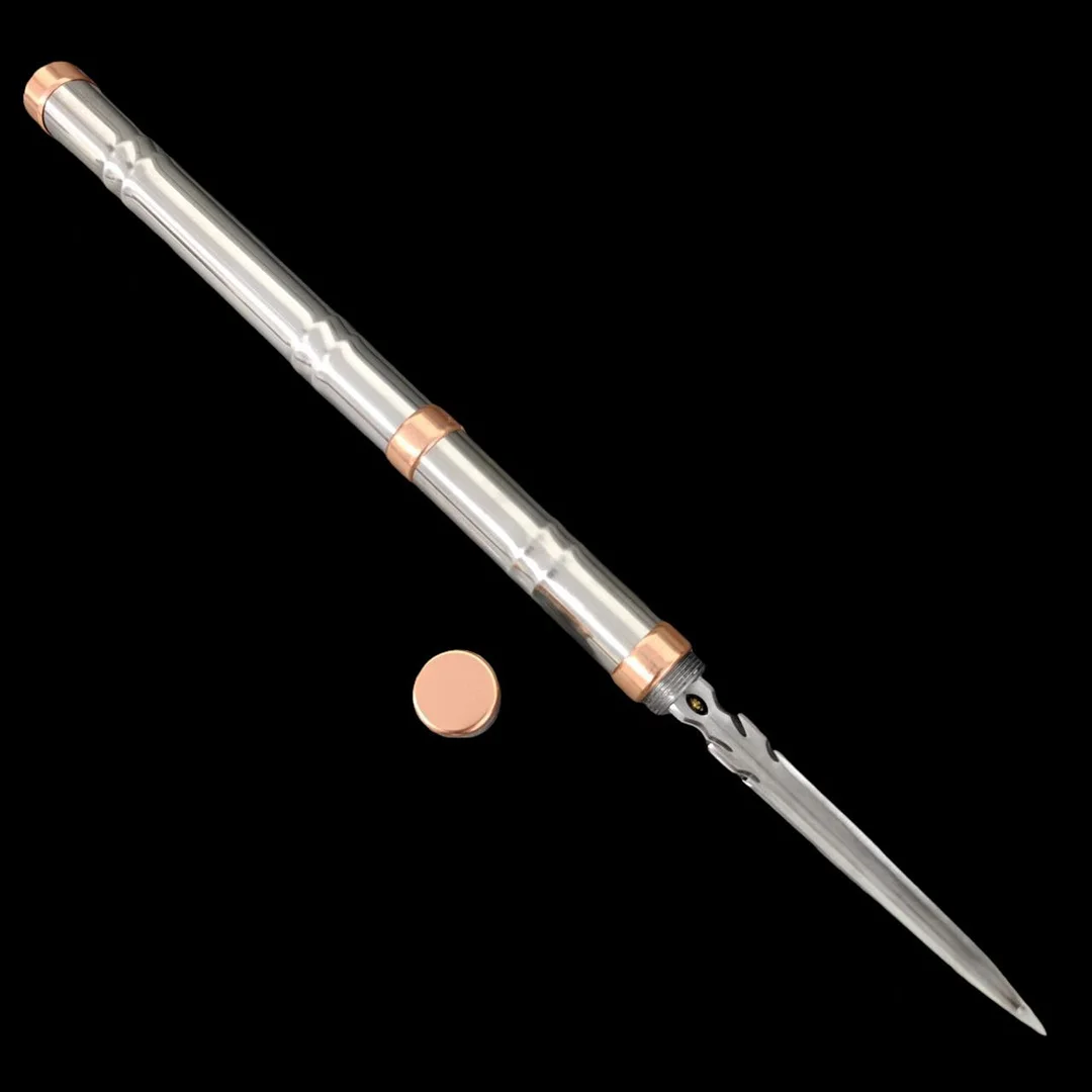 The quenched fine steel rod can be reversely connected to the sword, handicraft ornaments collection