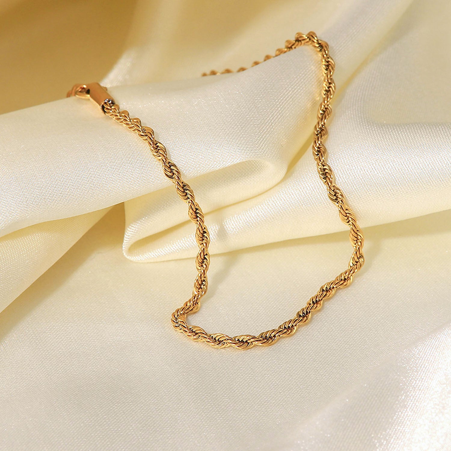 Women Minimalist Geometric 18K Gold Plated Anklets