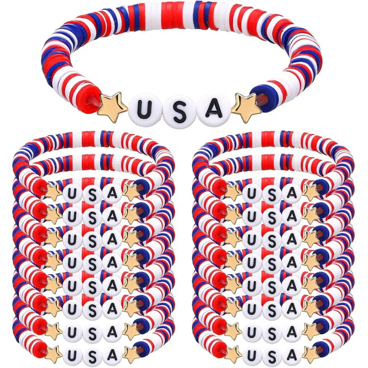 American Independence Day July 4th Art Bracelet