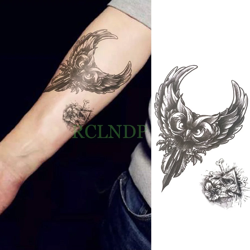 Waterproof Temporary Tattoo Sticker cartoon anime knife sexy girl cat Fake Tatto Flash Tatoo big size tattoos for Women Men