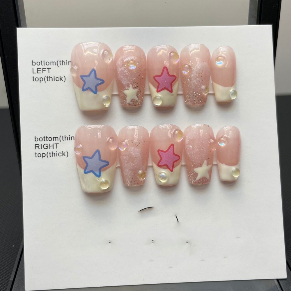 Mature Women Pure Handmade Finished Wearable Gentle Nails