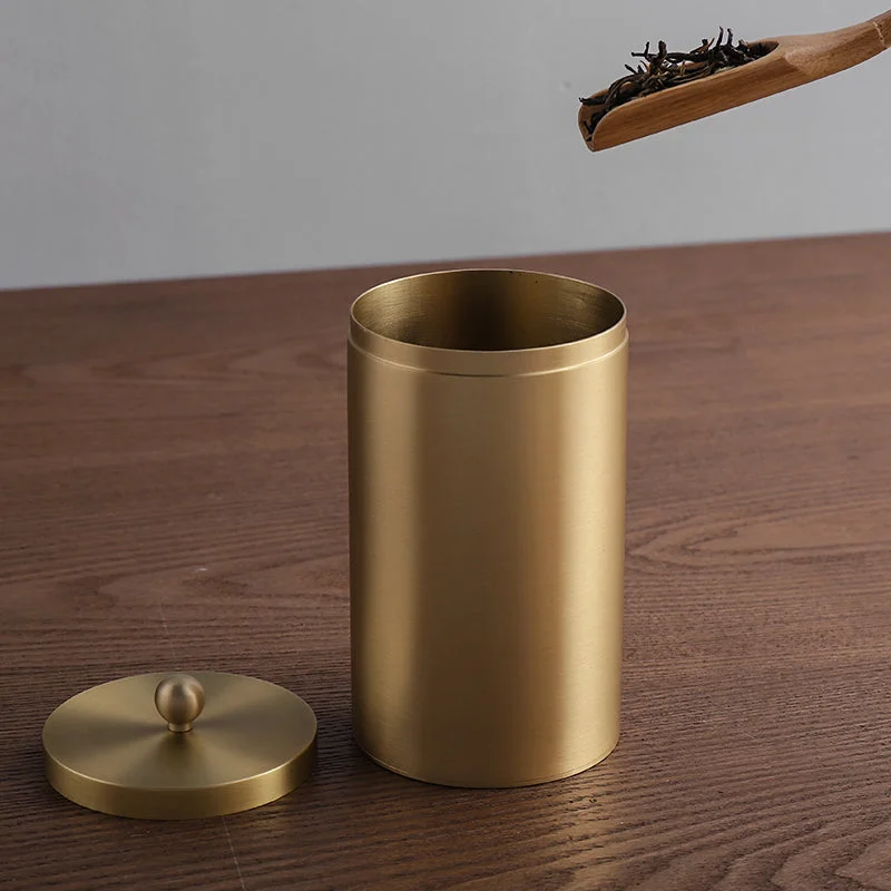 Nordic Minimalist Brass Tea Caddy JOSENART Josenart